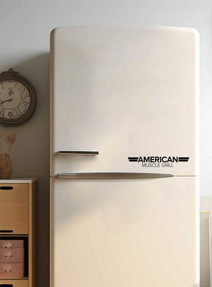 American Muscle Grill decal, barbecue decal  smoker decals, car decal, sticker