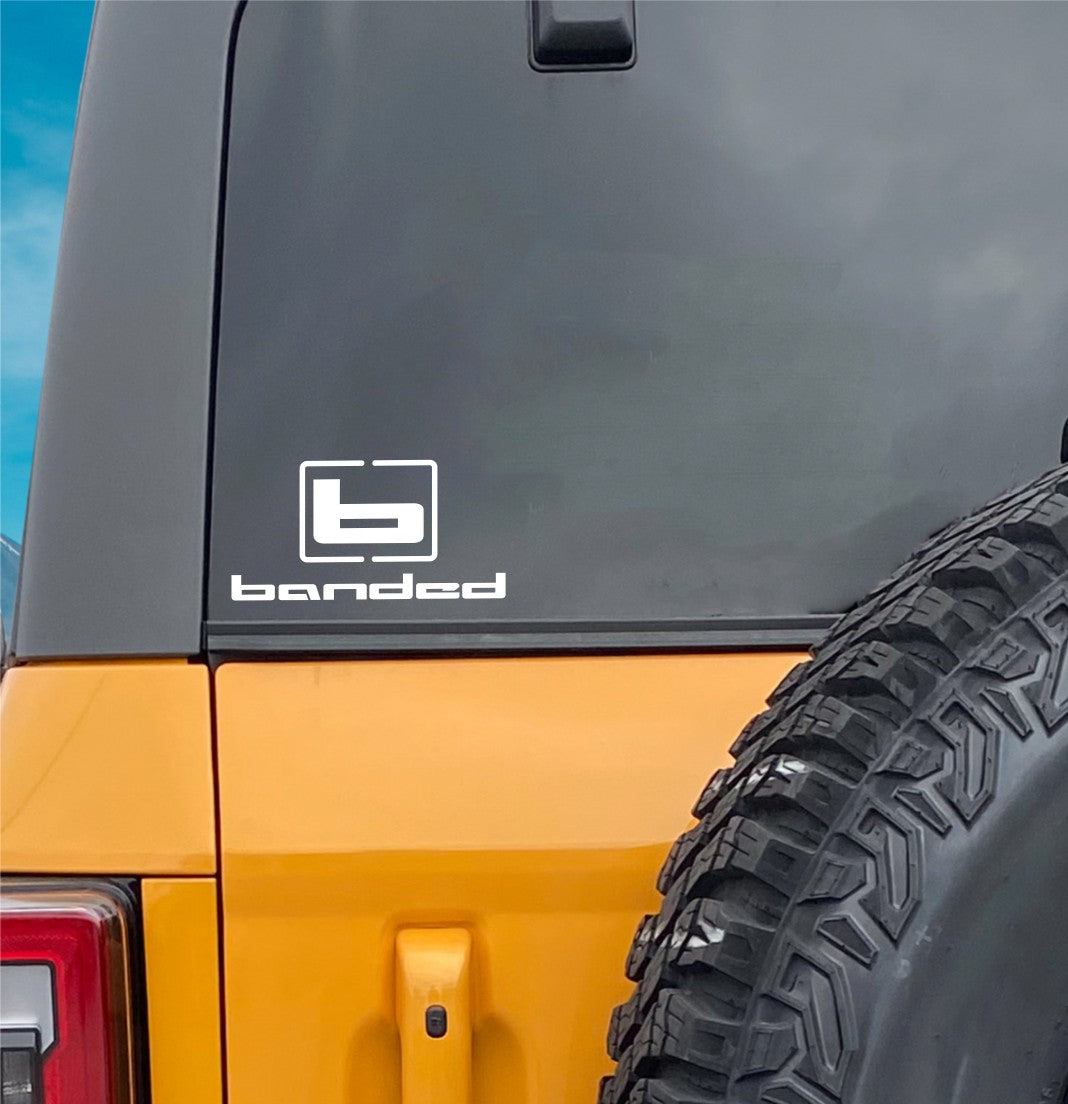banded gear decal, sticker, hunting fishing decal, car sticker b