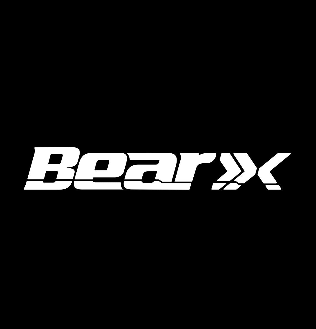 Bear X Crossbows decal, fishing hunting car decal sticker