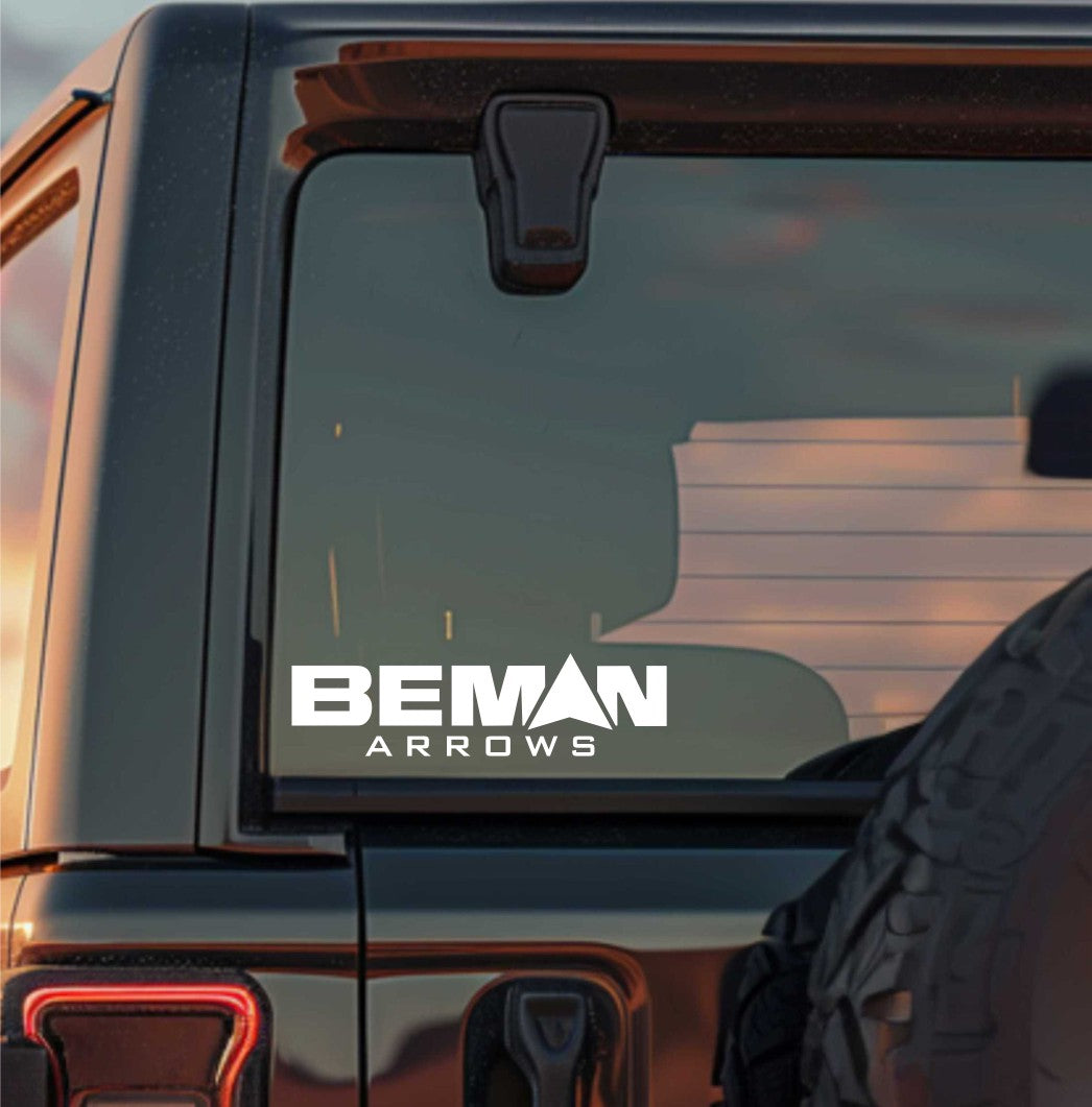 beman arrows decal sticker, hunting fishing decal, car sticker