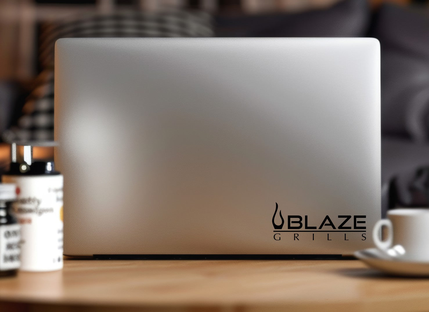 Blaze Grills decal, barbecue decal  smoker decals, car decal, sticker