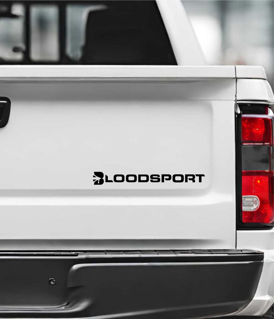 bloodsport archery decal, sticker, hunting fishing decal, car sticker