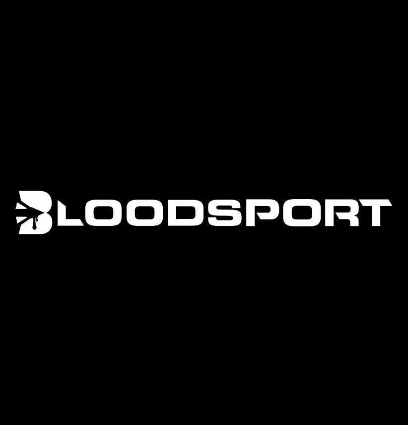 bloodsport archery decal, sticker, hunting fishing decal, car sticker