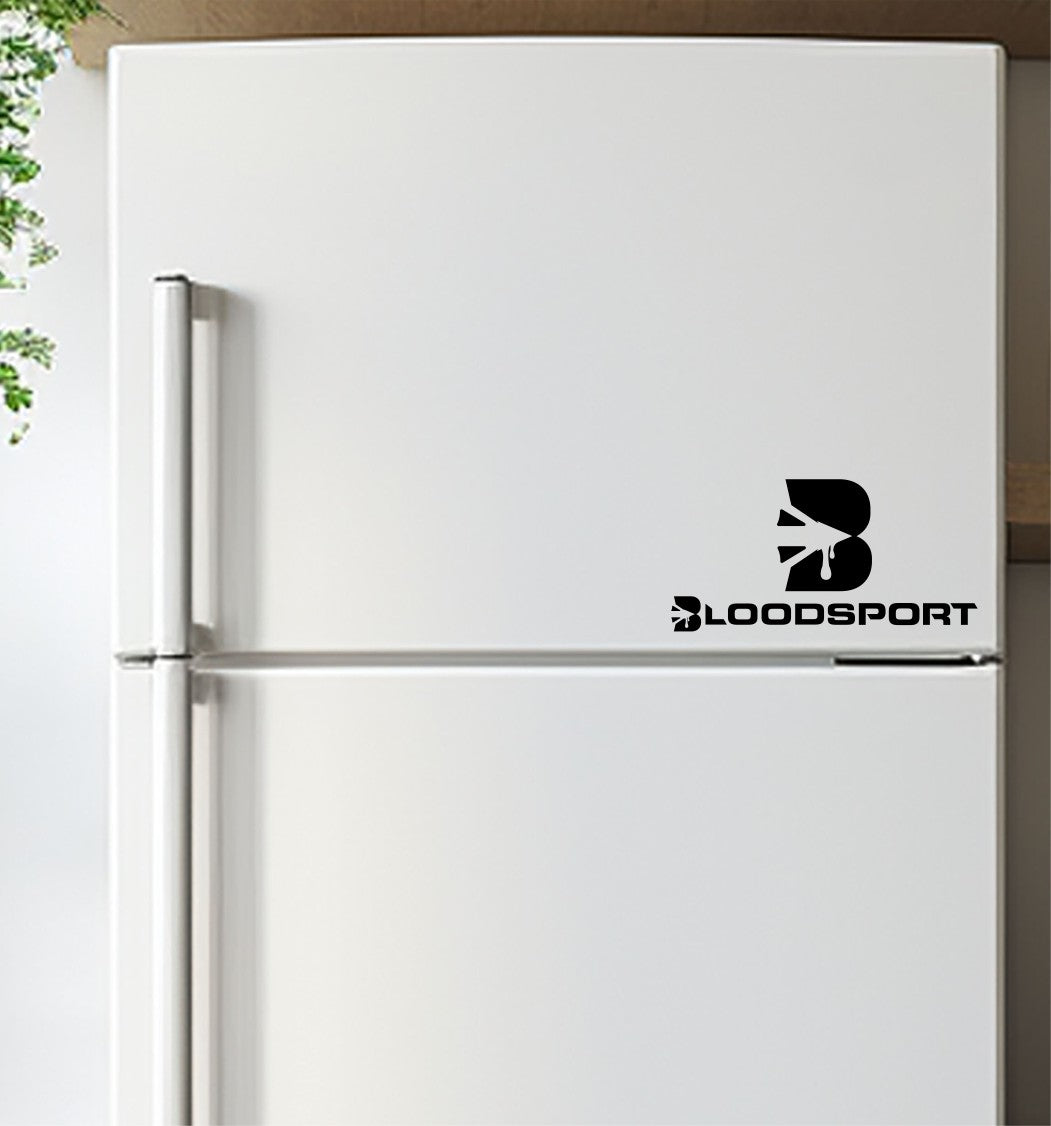 bloodsport archery decal, sticker, hunting fishing decal, car sticker b