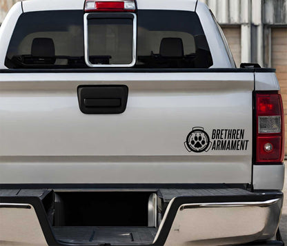 Brethren Armament decal, firearm decal, car decal sticker