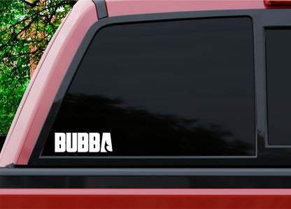 bubba blade decal, sticker, hunting fishing decal, car sticker