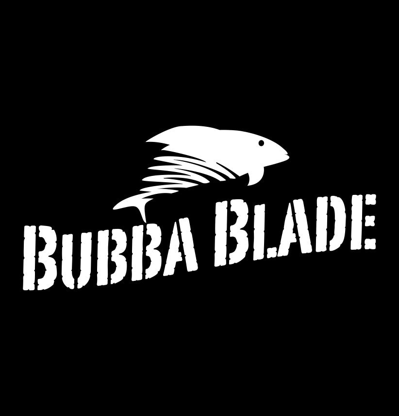 bubba blade decal, sticker, hunting fishing decal, car sticker b
