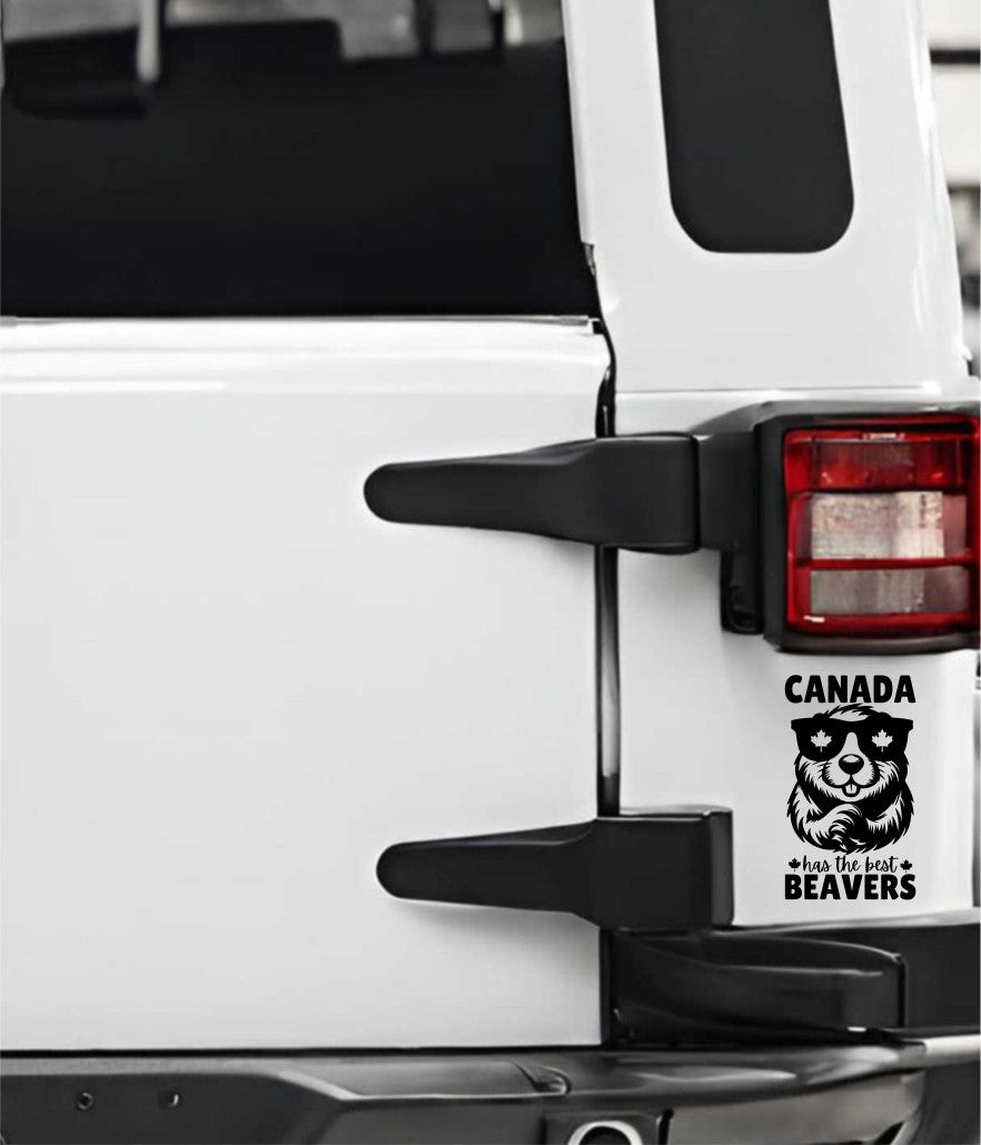 canada has the best beavers decal, sticker, canada sticker, car decal