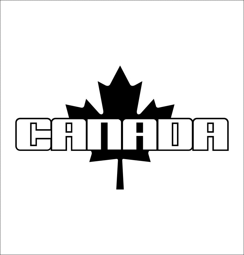 canada leaf decal, sticker, canada sticker, car decal
