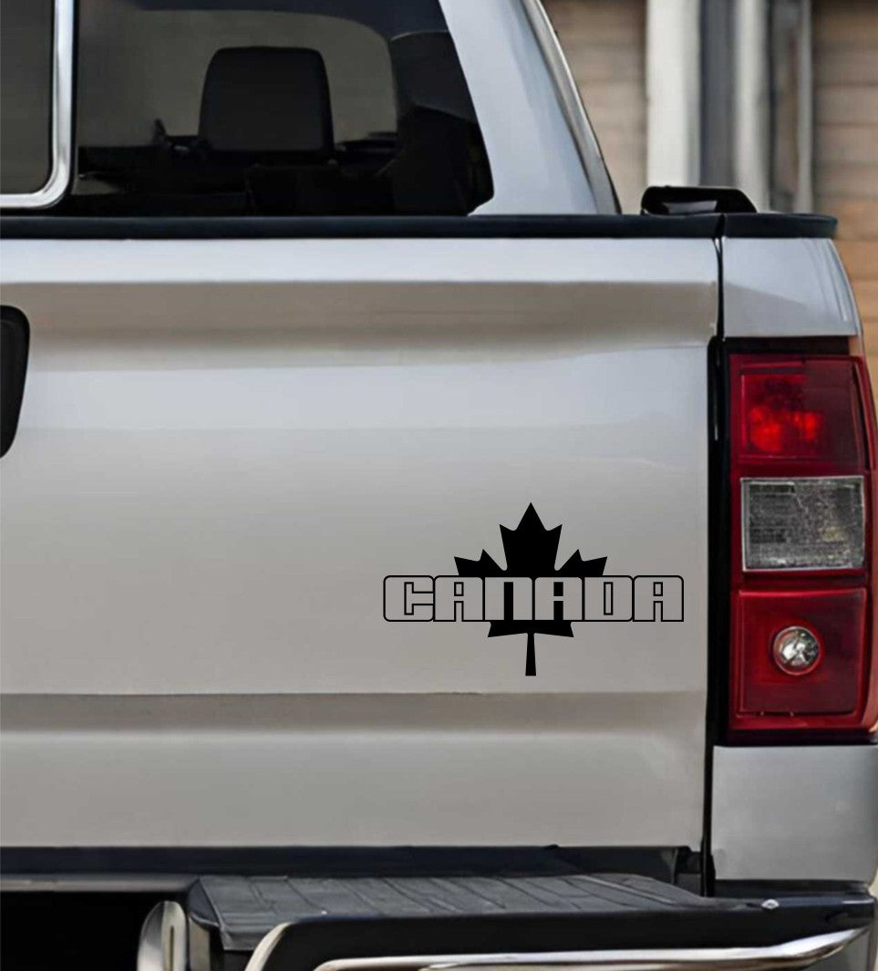 canada leaf decal, sticker, canada sticker, car decal