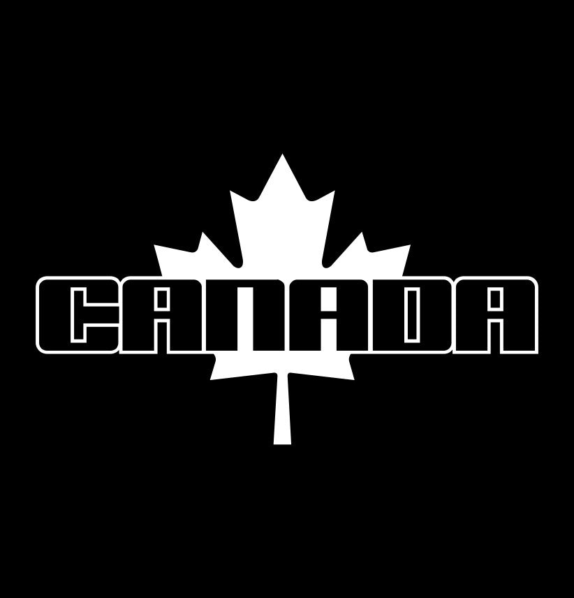 canada leaf decal, sticker, canada sticker, car decal