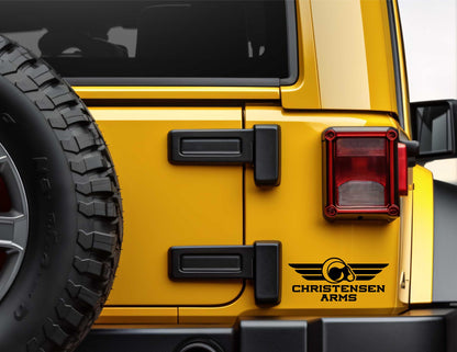 Christensen Arms decal, firearms decal sticker