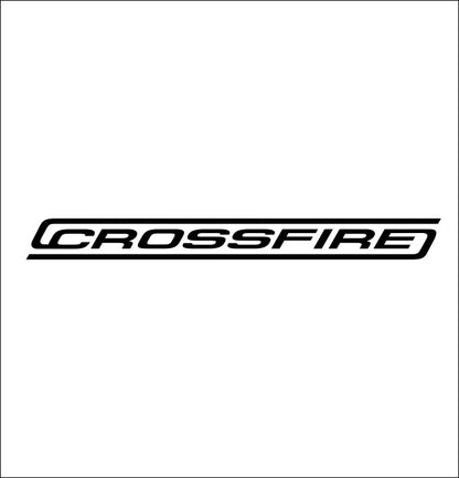 Crossfire decal, sticker