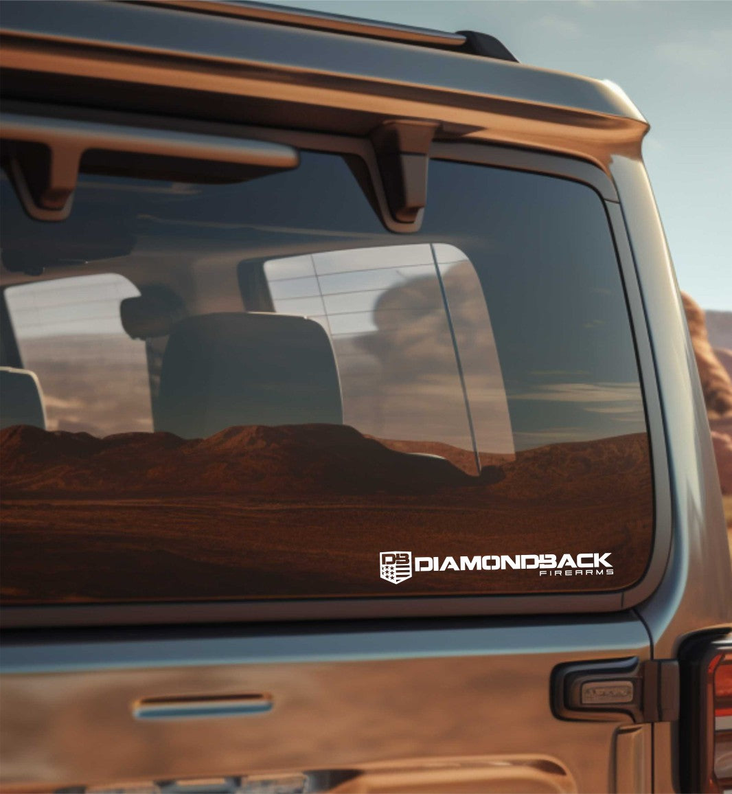Diamondback Firearms decal, firearms decal sticker