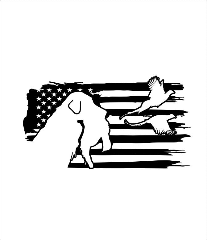 Hunting Window Graphics Duck Hunting Dog Decals