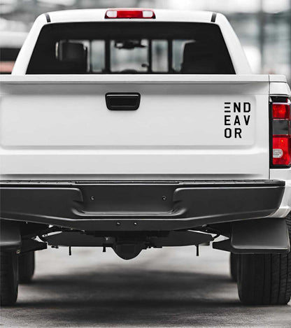 Endeavor Snowboards decal B, sticker 