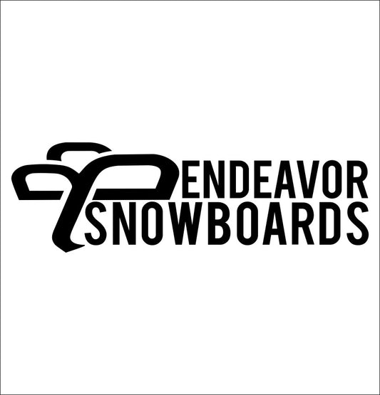 Endeavor Snowboards decal, sticker