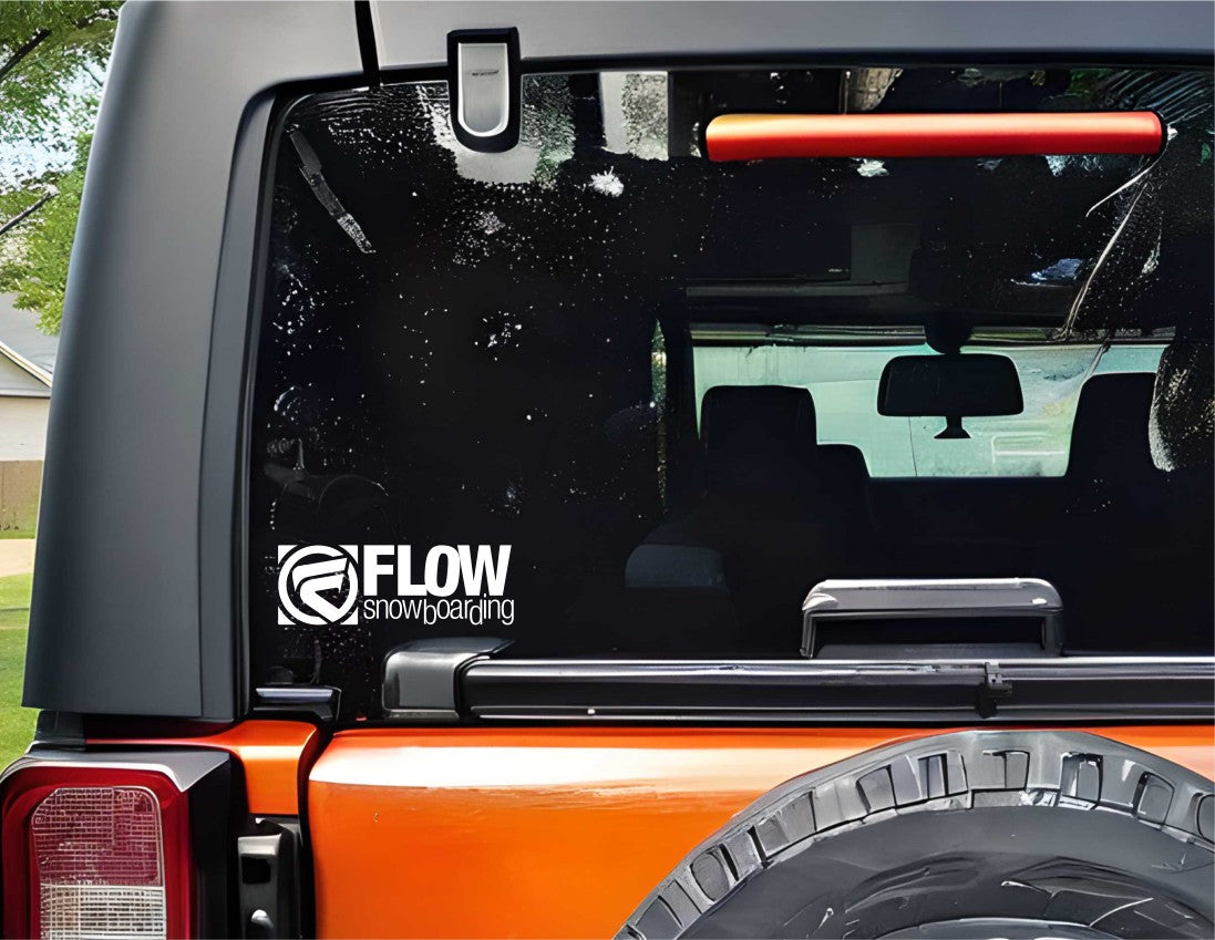 Flow Bindings decal, ski snowboard decal, car decal sticker