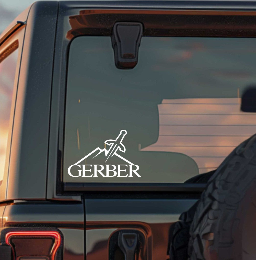 gerber gear decal, sticker, hunting fishing decal, car sticker b