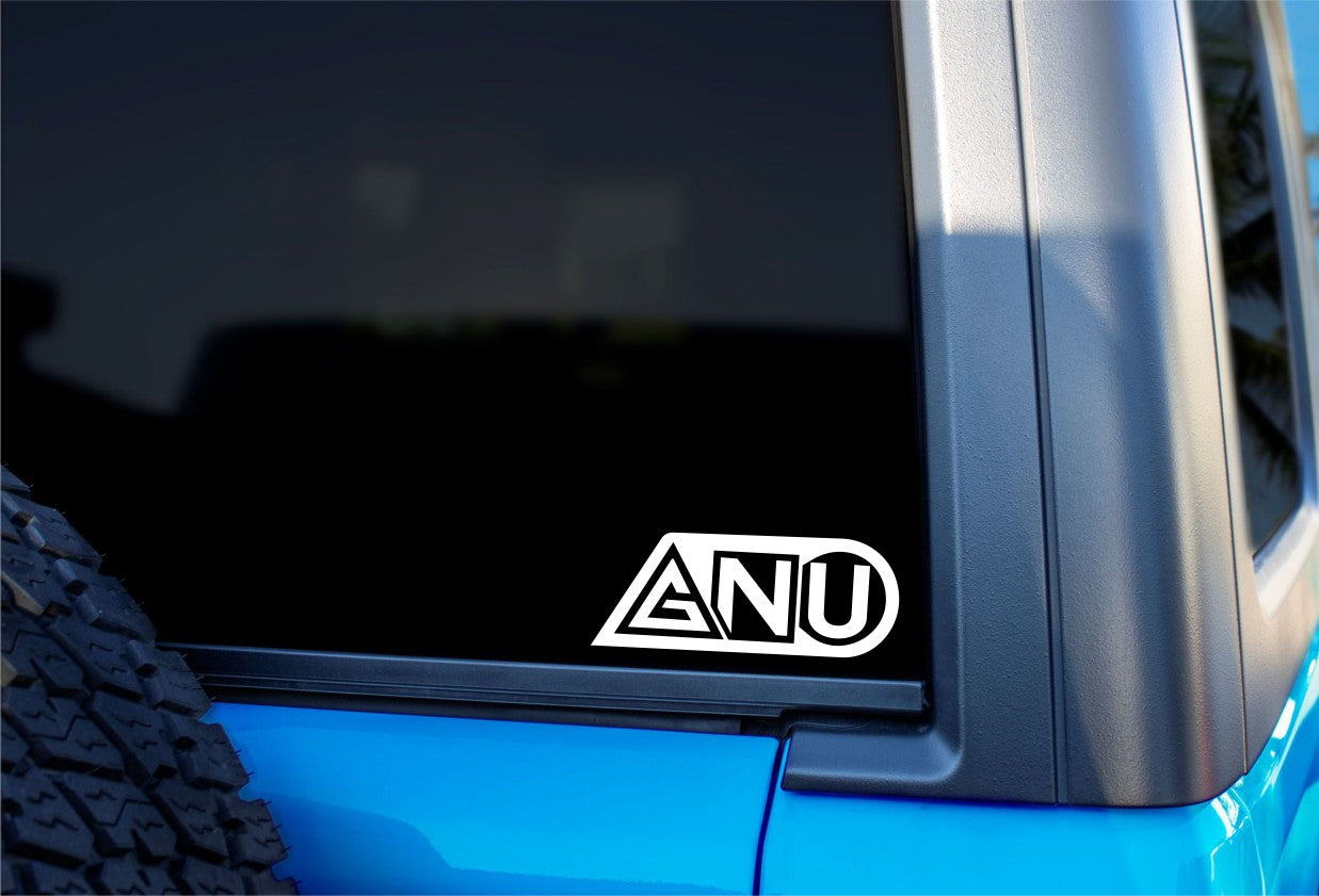 GNU Snowboards DECAL, sticker, Snowboard DECAL