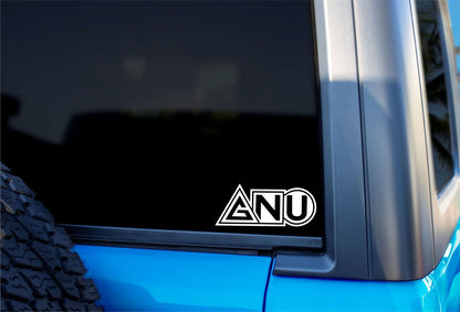 GNU Snowboards decal, ski snowboard decal, car decal sticker