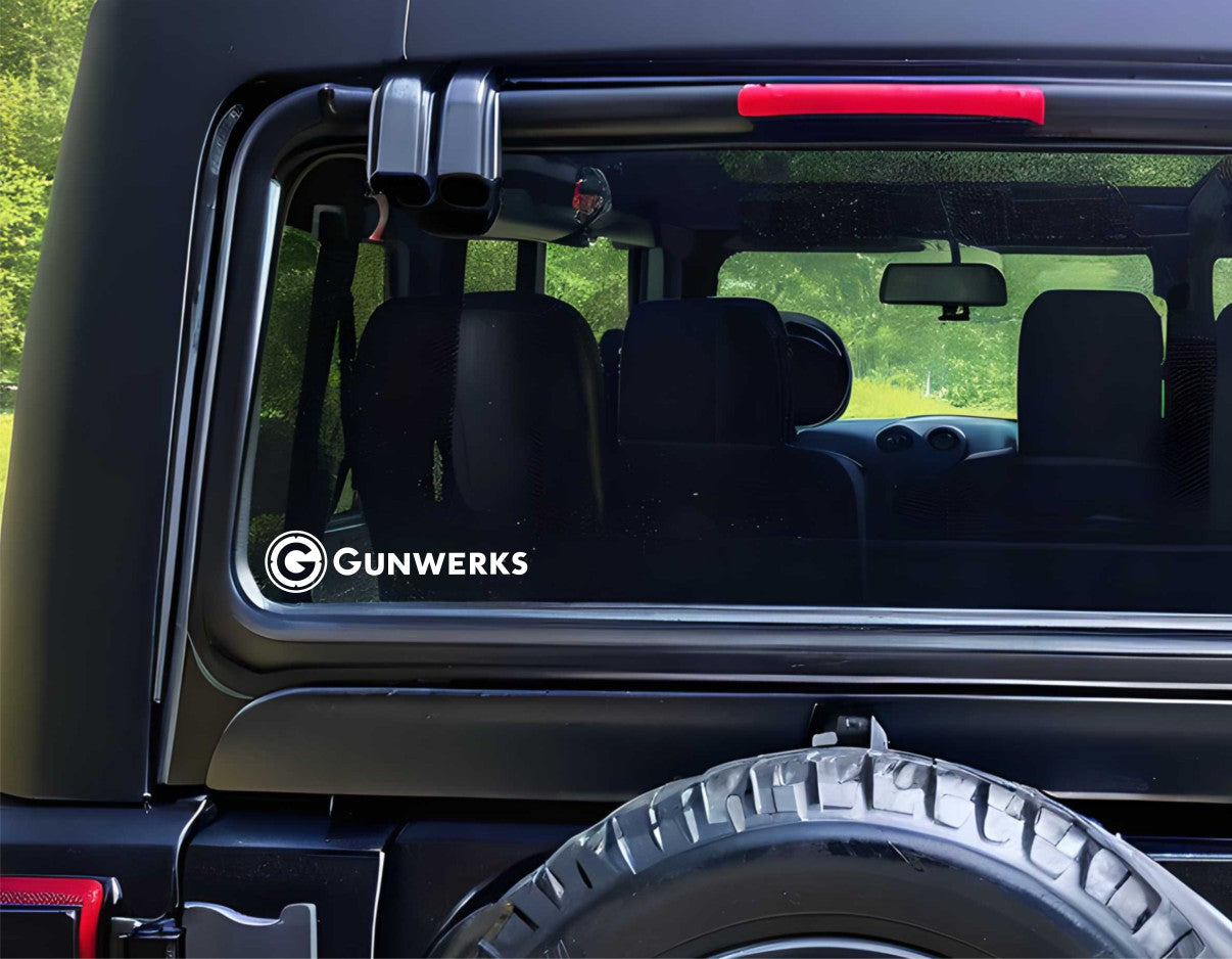 gunwerks decal, car decal, sticker