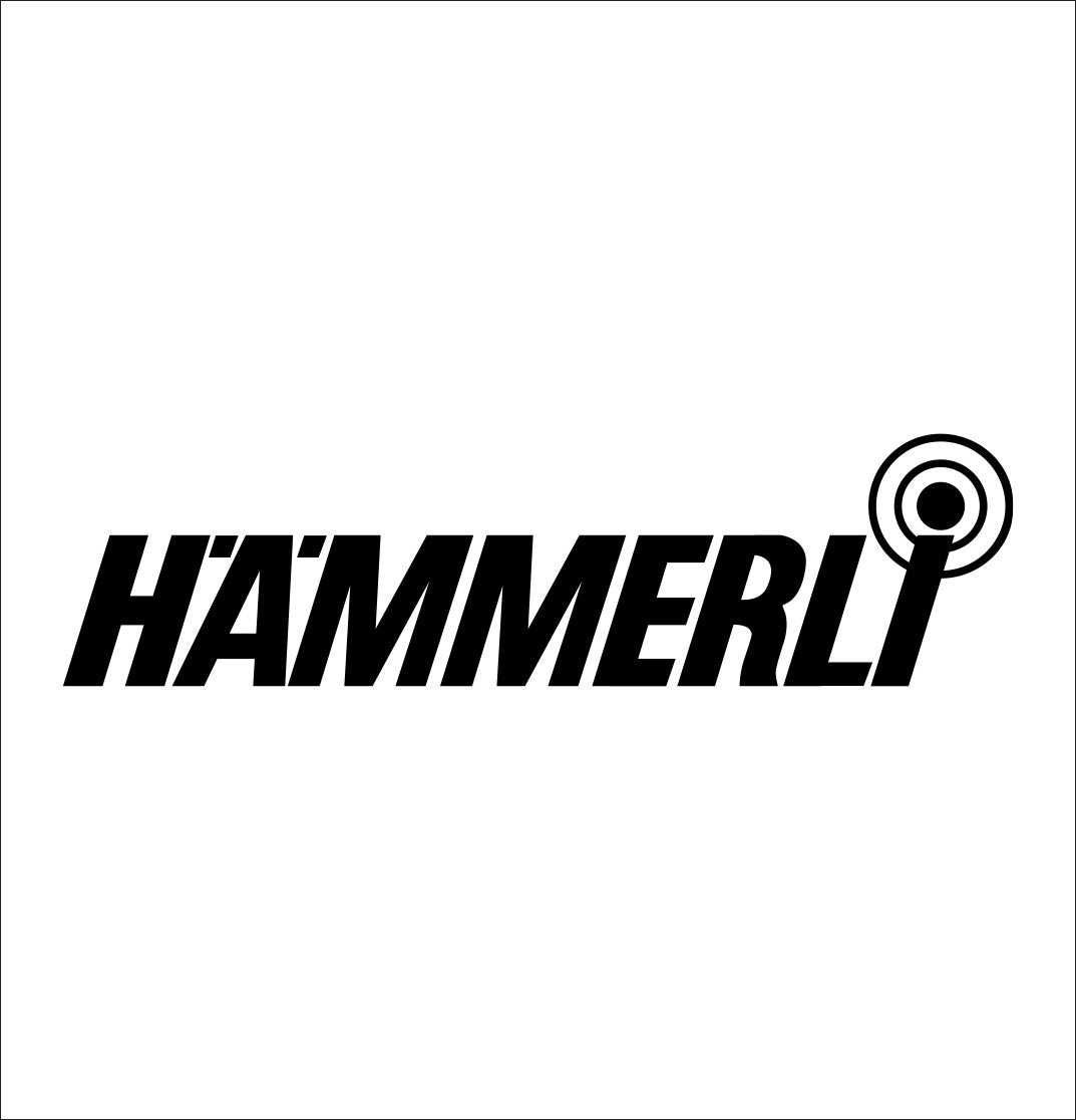 Hammerli decal, firearms decal sticker