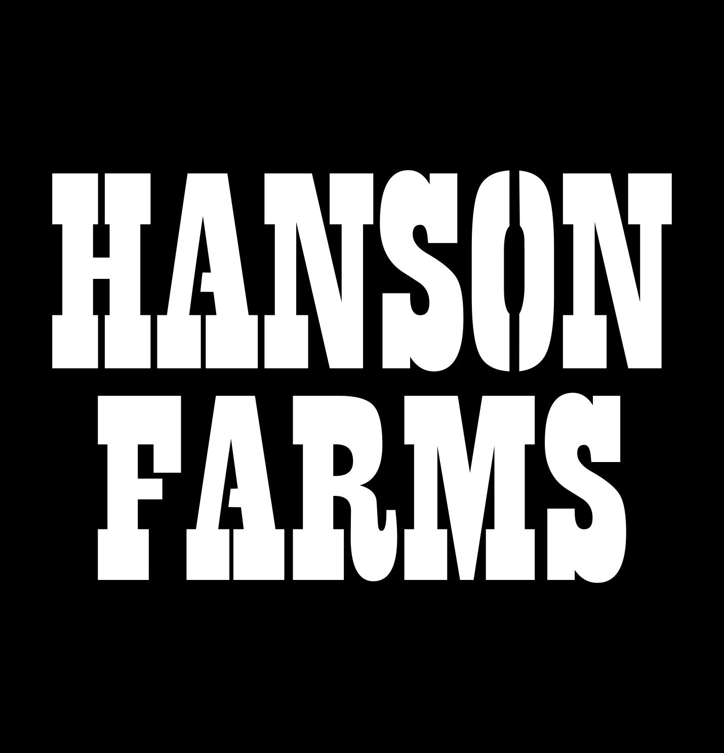Hanson farms decal