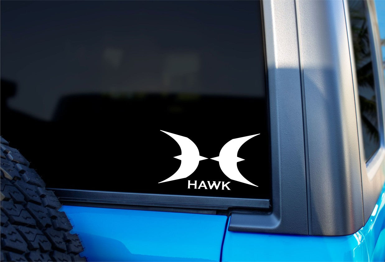 hawk treestands decal, sticker, hunting fishing decal, car sticker