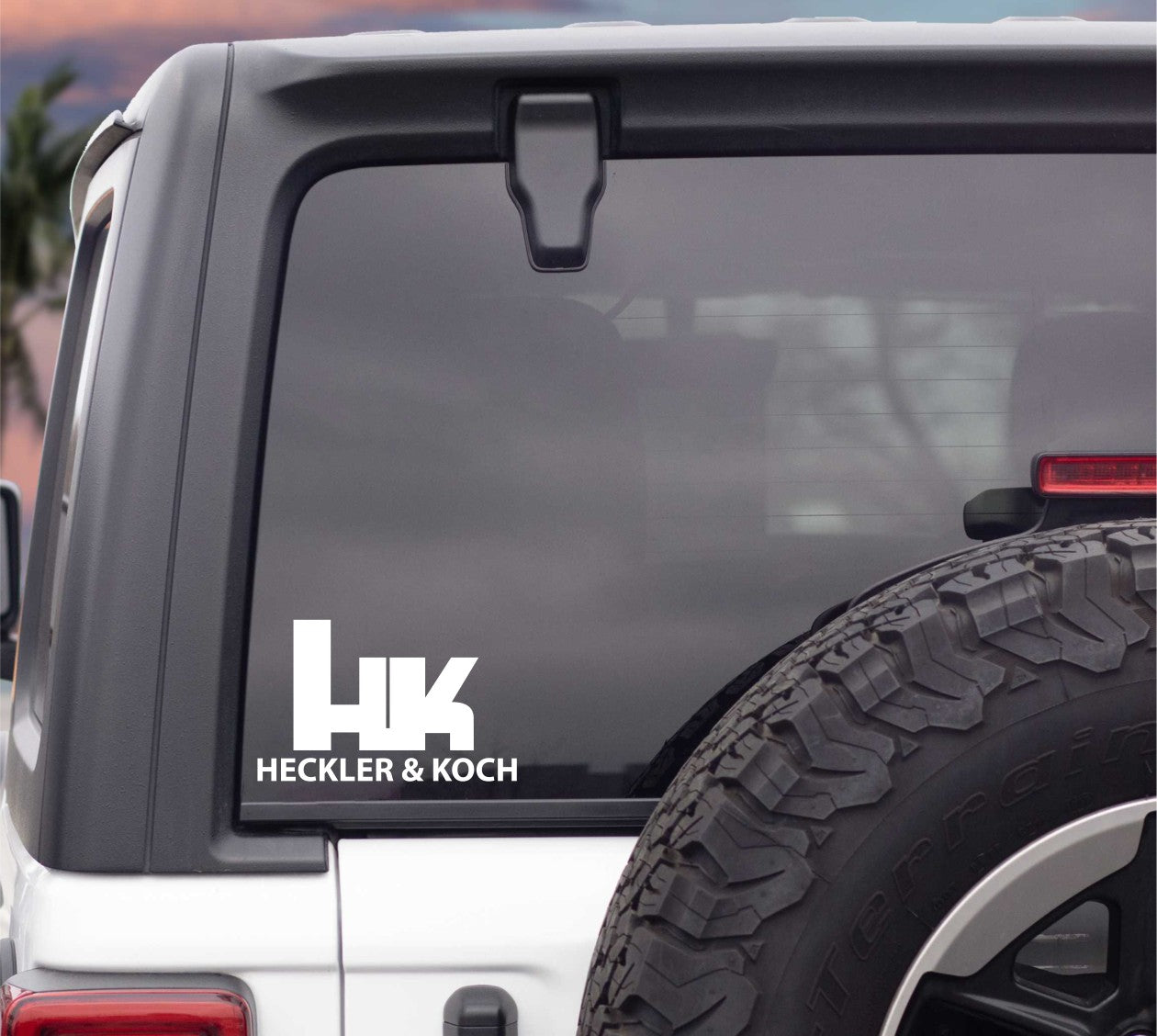 Heckler and Koch decal, sticker, firearm decal