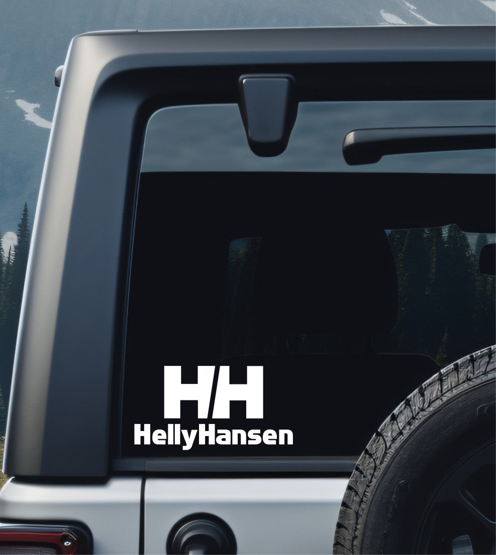 helly hansen decal, sticker, hunting fishing decal, car sticker