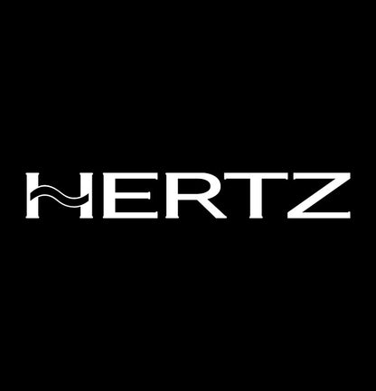 Hertz audio decal, sticker