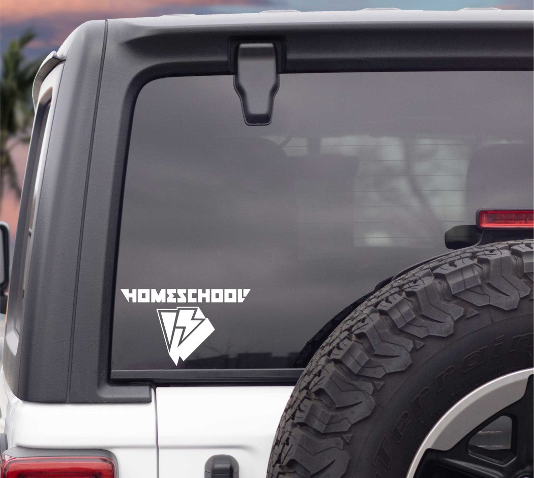 Homeschool Outerwear decal, sticker, ski snowboard decal