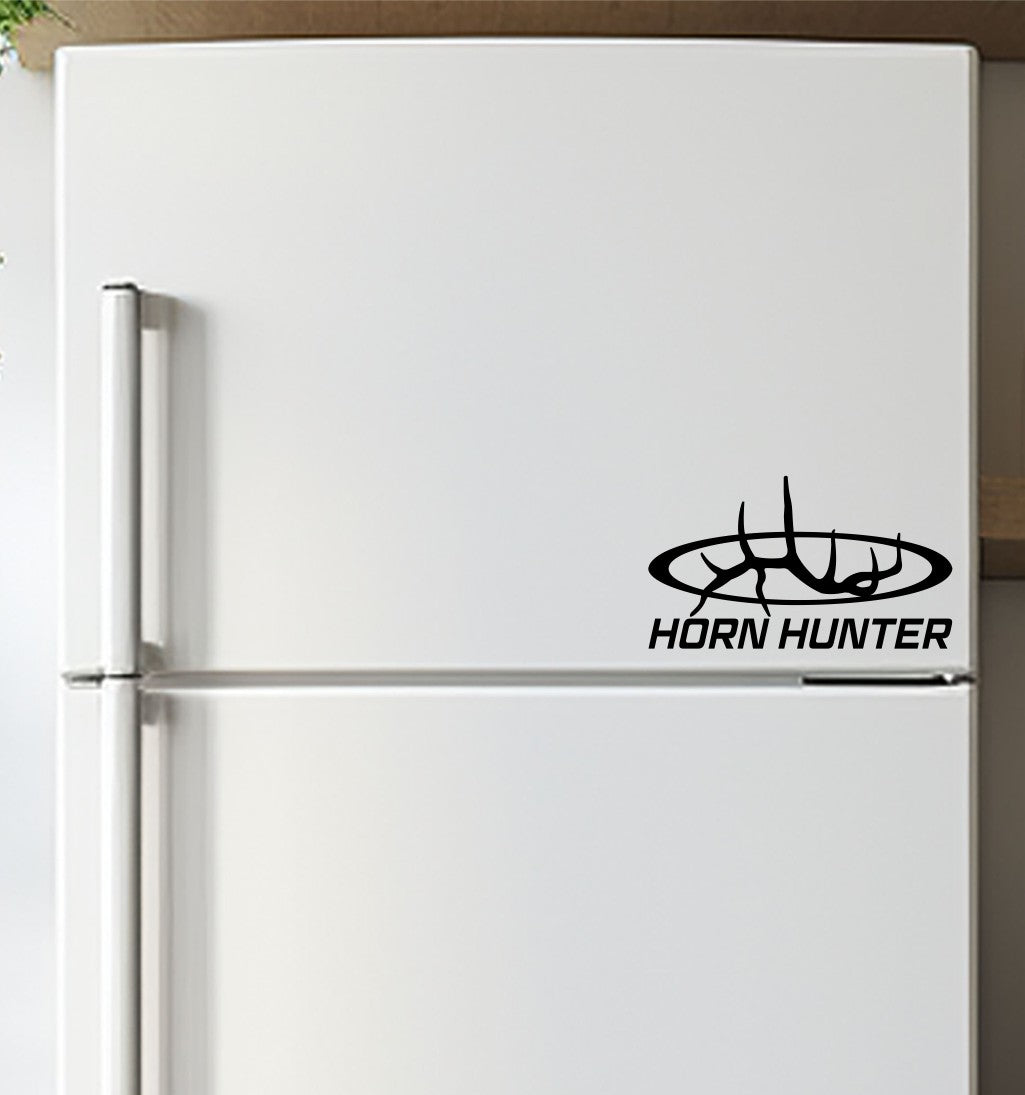 horn hunter decal, sticker, hunting fishing decal, car sticker