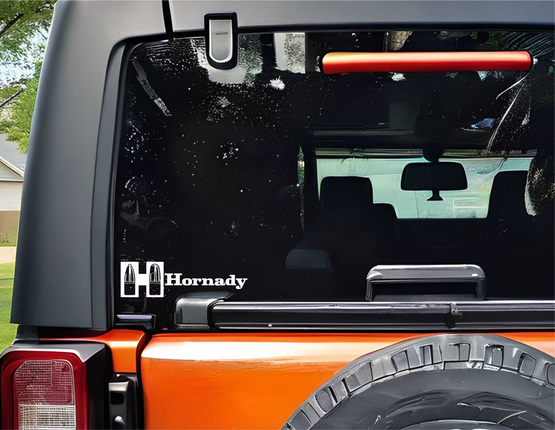 Hornady decal, firearm decal, car decal sticker