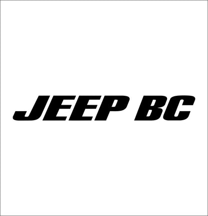 Jeep BC decal