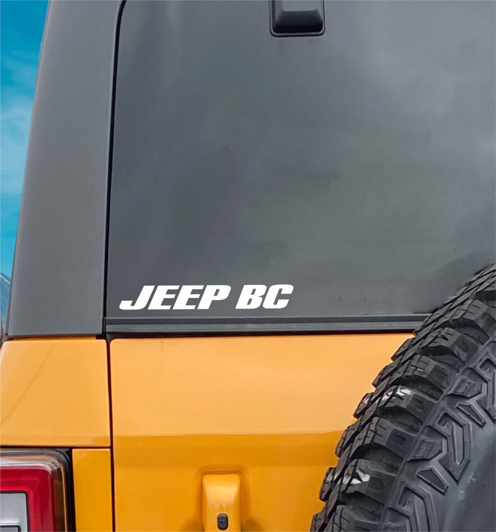 Jeep BC decal