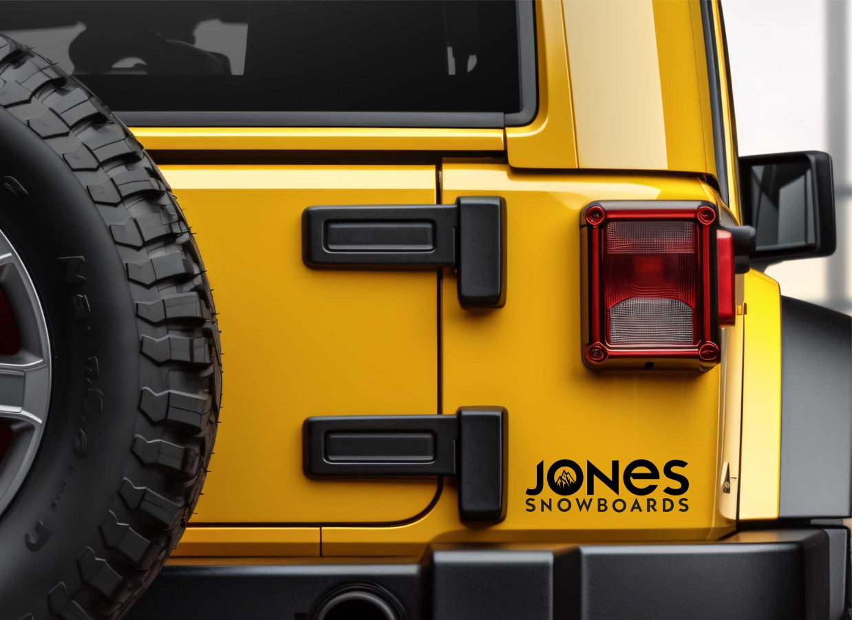 Jones Snowboards decal, ski snowboard decal, car decal sticker