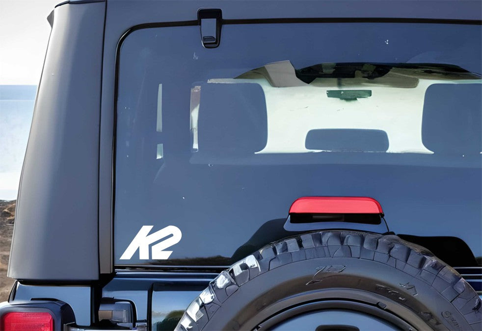 K2 Snowboards decal, ski snowboard decal, car decal sticker