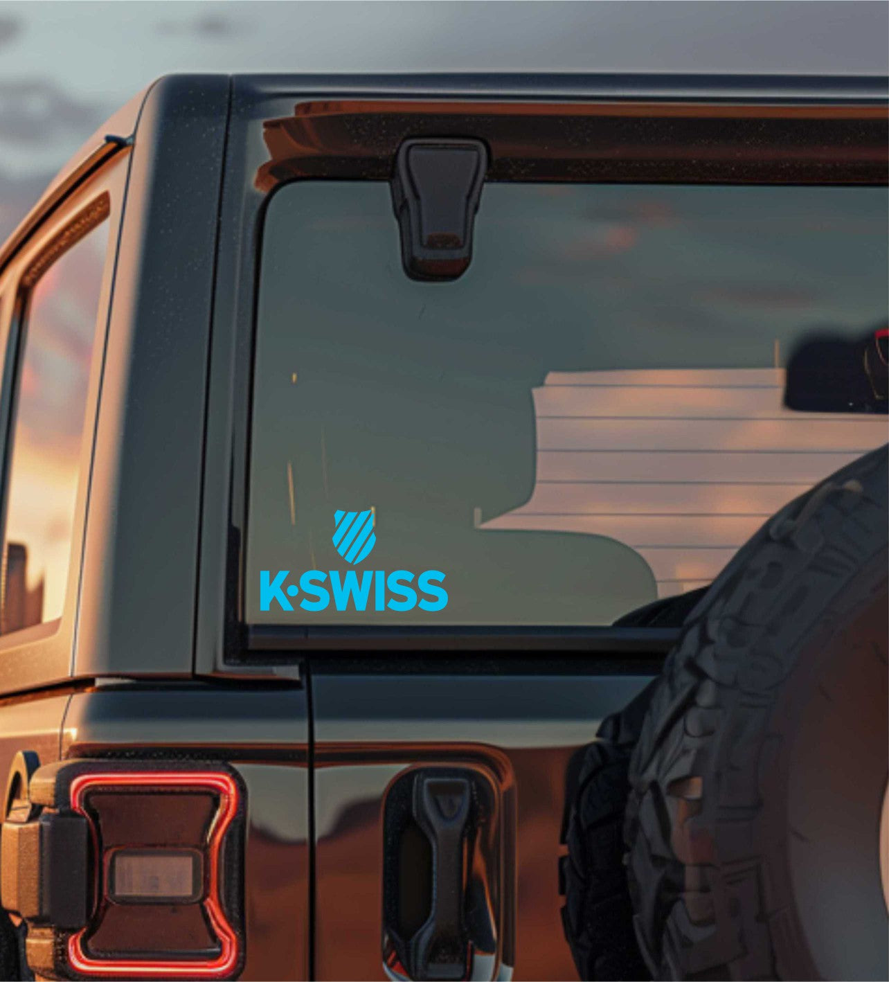 K Swiss decal, sticker B