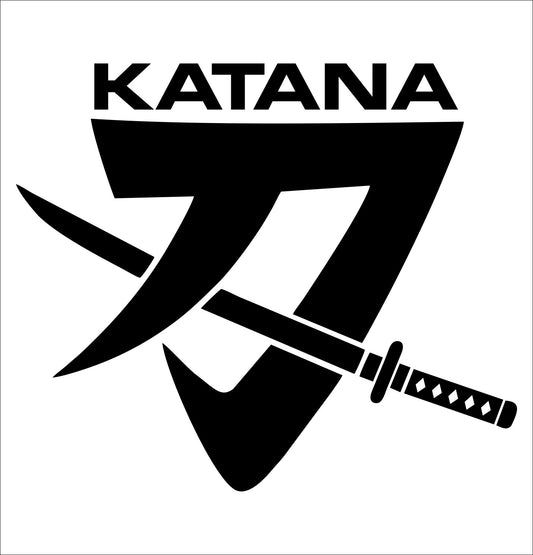 Katana decal, sticker