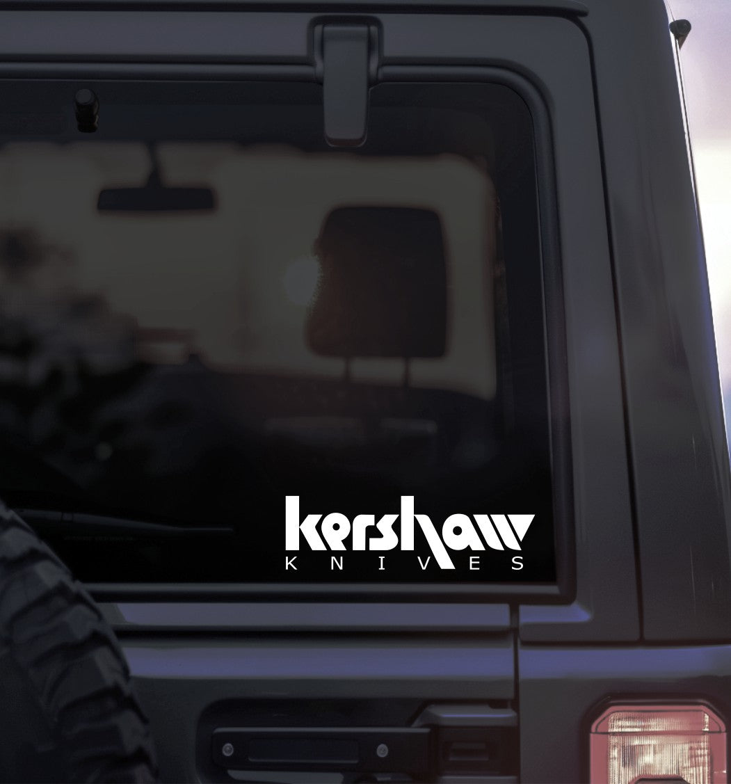 kershaw knives decal, sticker, hunting fishing decal, car sticker