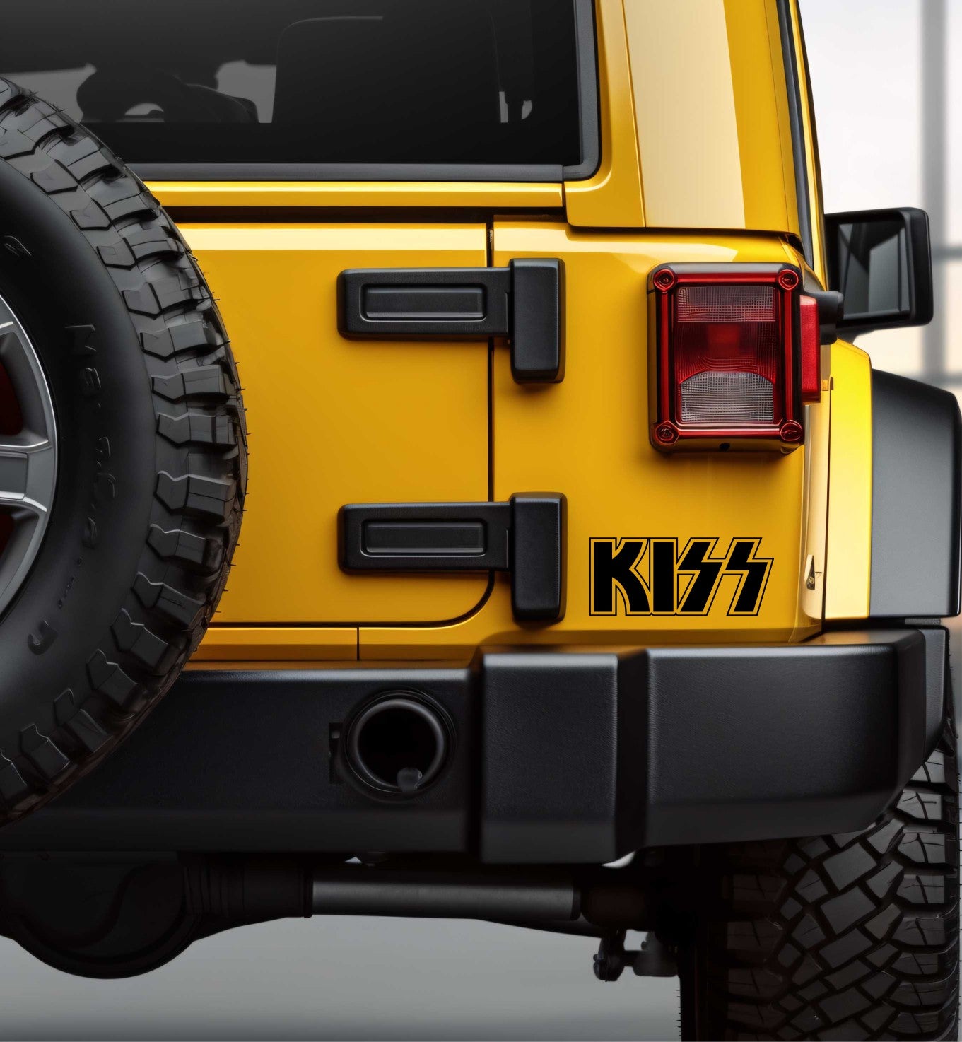 kiss band decal, sticker