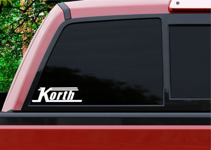 Korth decal, firearm decal, car decal sticker