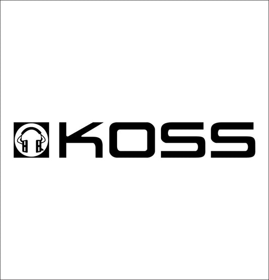 Koss decal, sticker, audio decal