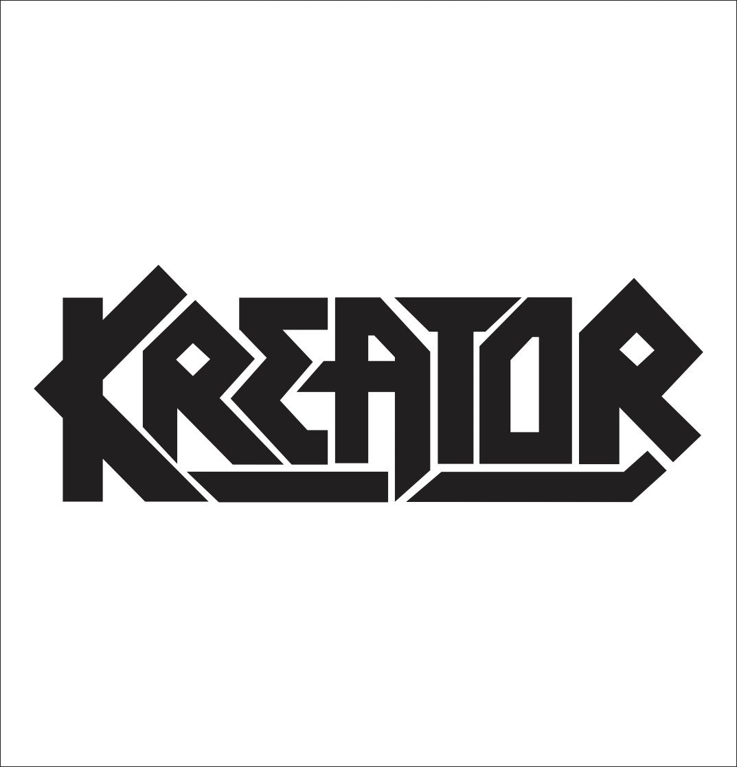 kreator band decal, sticker
