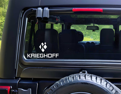Krieghoff decal, firearm decal, car decal sticker