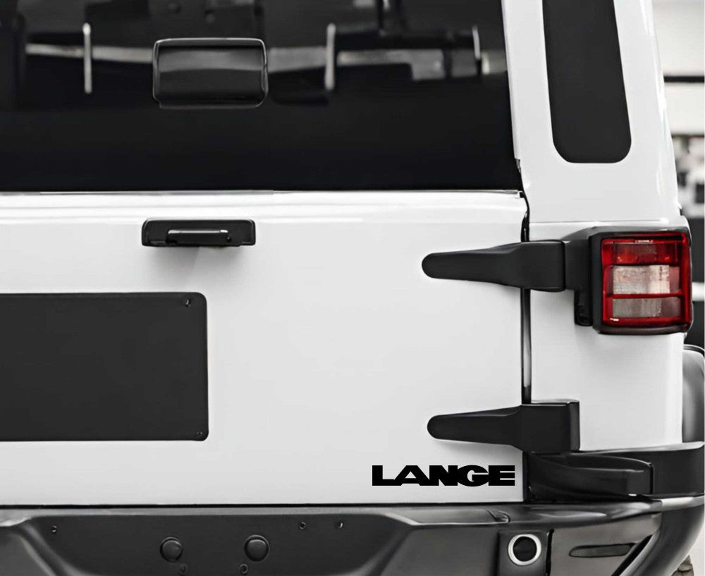 Lange Boots decal, ski snowboard decal, car decal sticker