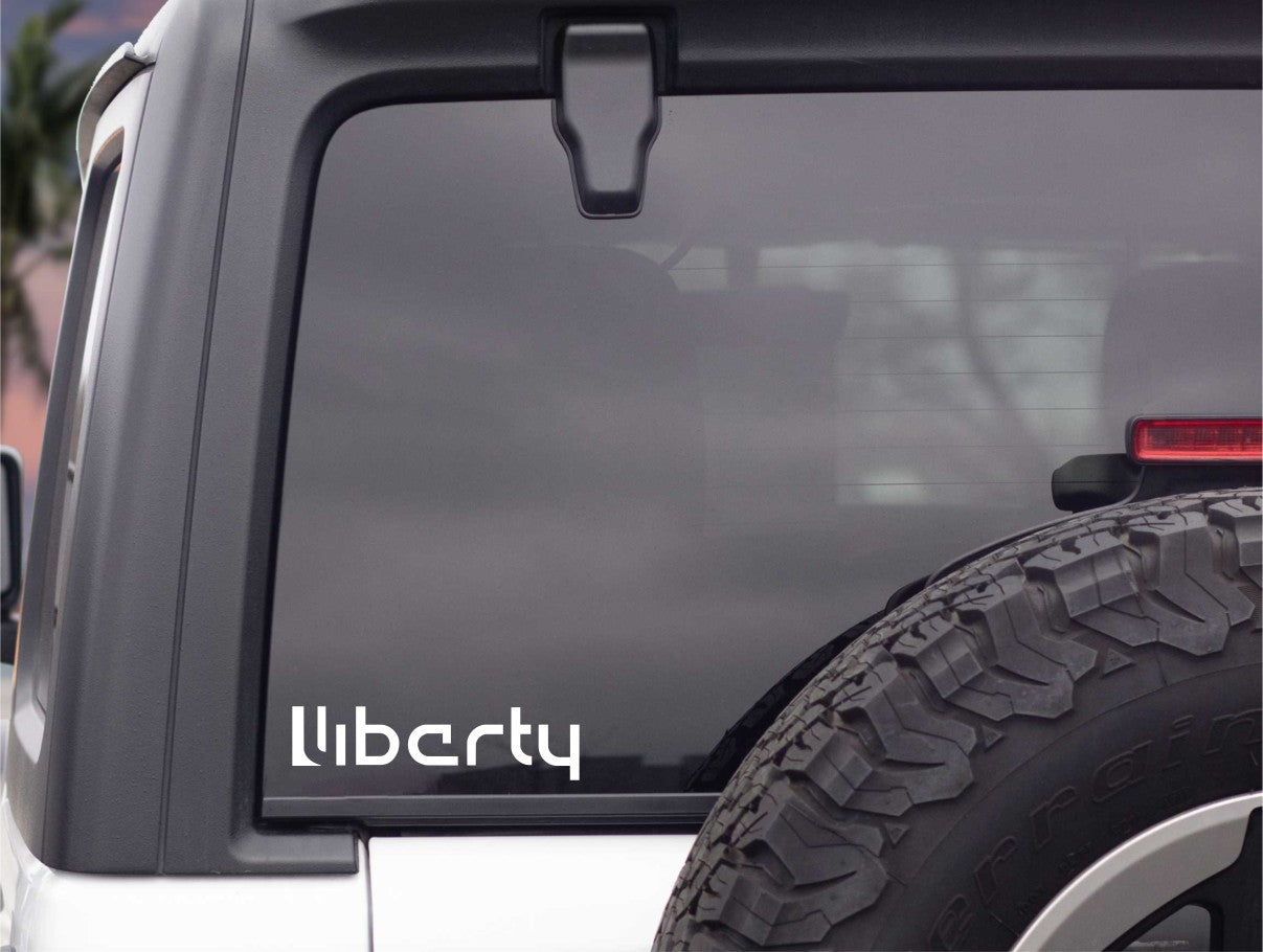 Liberty Skis decal, ski snowboard decal, car decal sticker