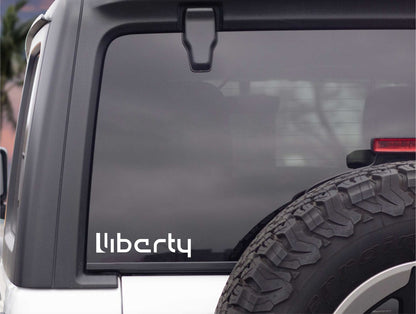 Liberty Skis decal, ski snowboard decal, car decal sticker